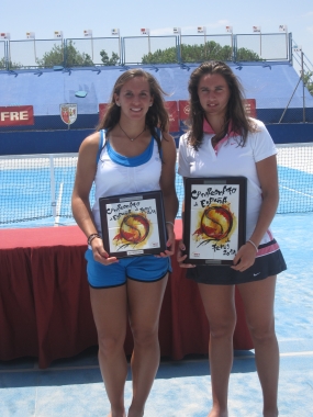 Silvia Garca Jimnez y Sara Sorribes, finalistas, © RFET