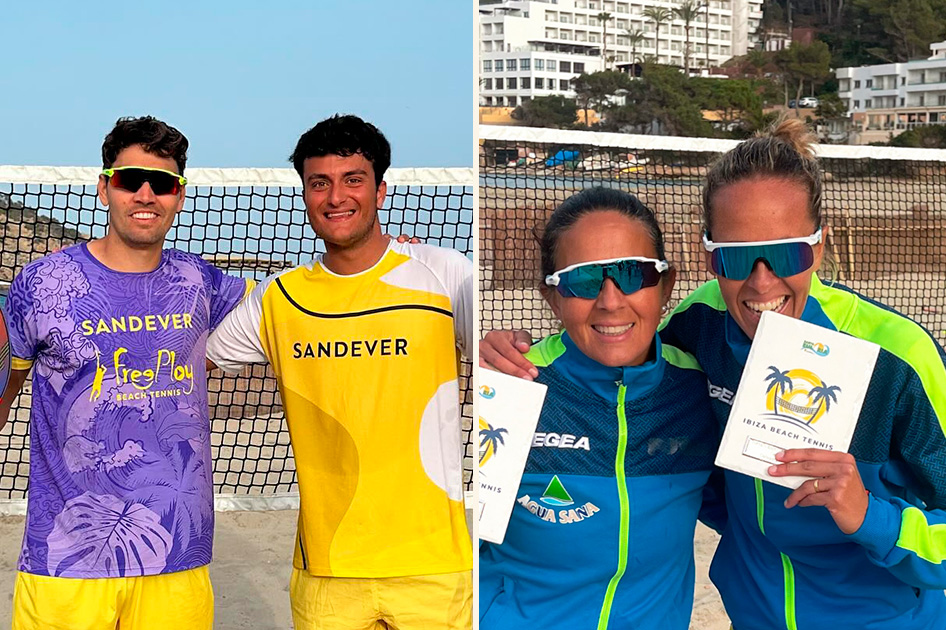 Ibiza se estrena en el circuito mundial de tenis playa con victorias de Bagut-Catchot y Blanco-Montenegro