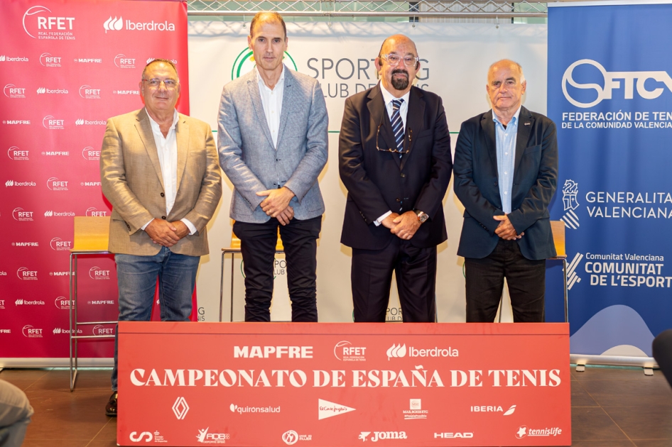 Valencia presenta la vuelta del Campeonato de España de Tenis Absoluto Valencia presenta la vuelta del Campeonato de España de Tenis Absoluto