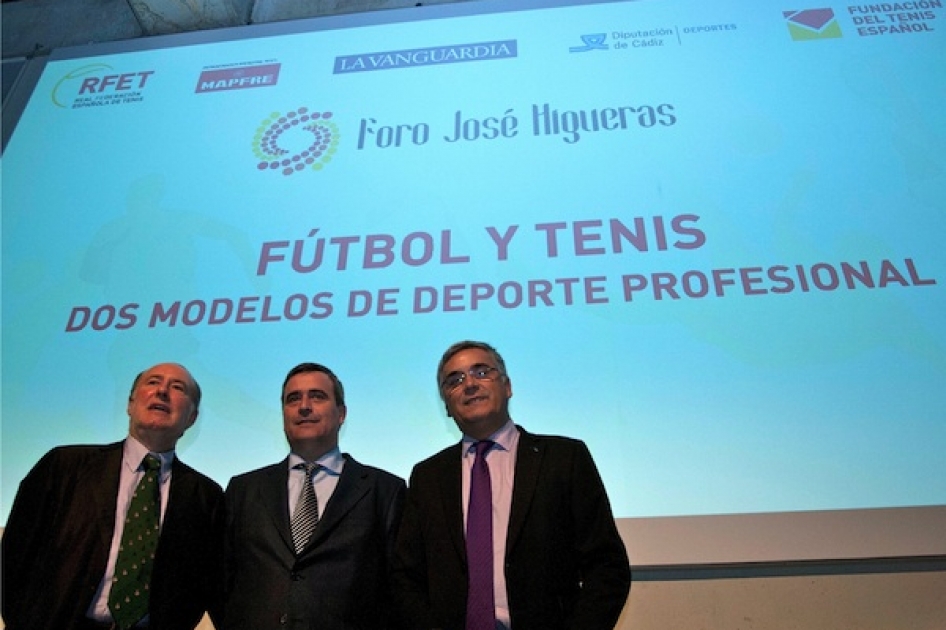 Ftbol y tenis protagonizan el primer foro Jos Higueras de la RFET y La Vanguardia