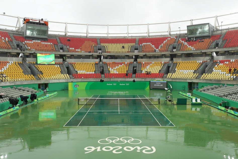 La lluvia suspende la jornada de tenis en Ro donde Nadal y Lpez buscan la final de dobles