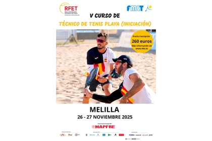 Melilla acogerá un nuevo Curso de Técnico Nacional de Tenis Playa en noviembre