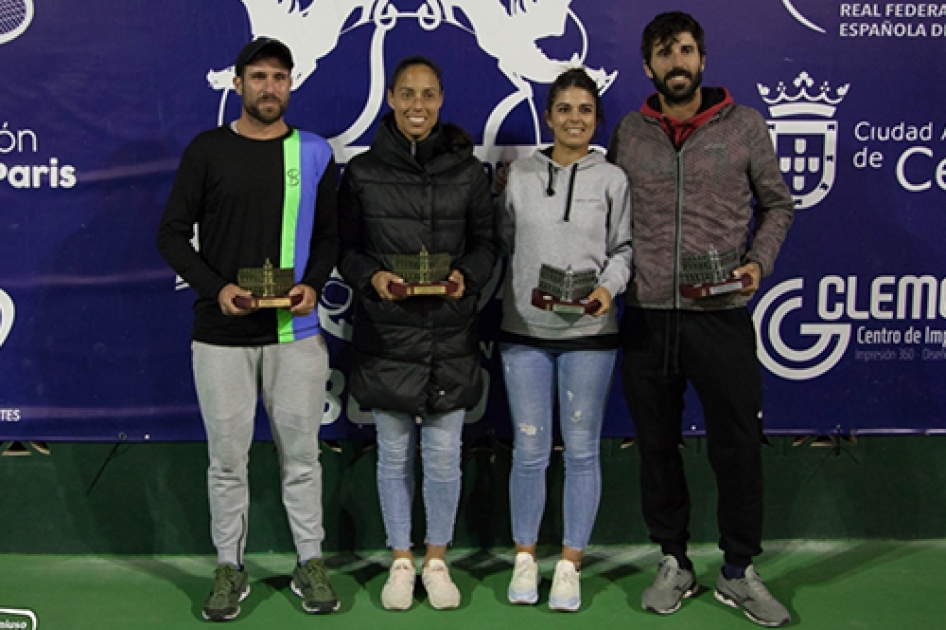 Estrella Cabeza y Jordi Abreu se coronan en el Mster Nacional Ciudad de Ceuta de las IBP Tennis Series