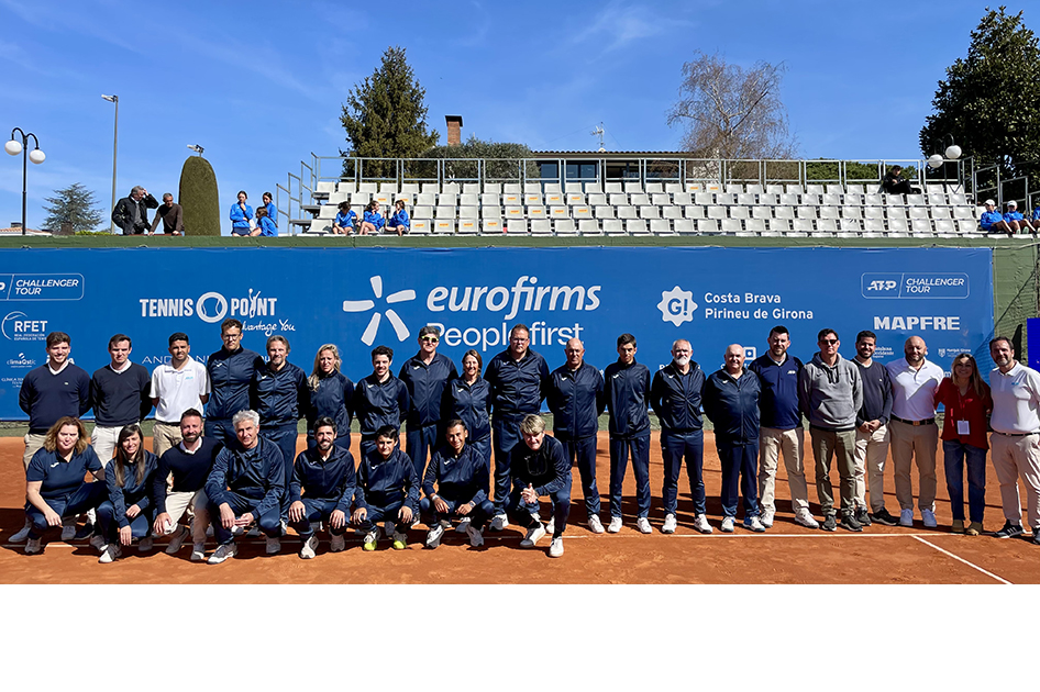 Equipo arbitral en el ATP Challenger de Girona