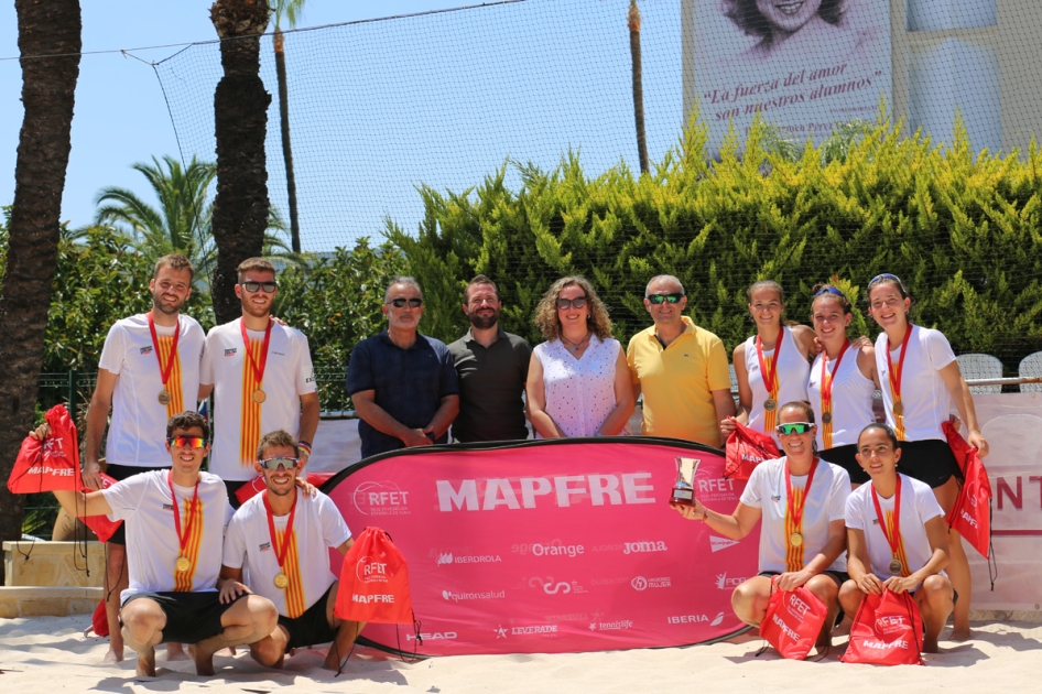 Catalua extiende su hegemona en el Campeonato de Espaa MAPFRE de Tenis Playa por CCCAA en Benidorm
