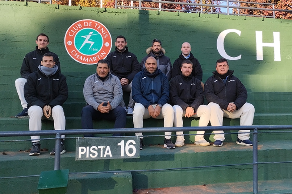 Equipo arbitral en el ITF masculino del CT Chamartn