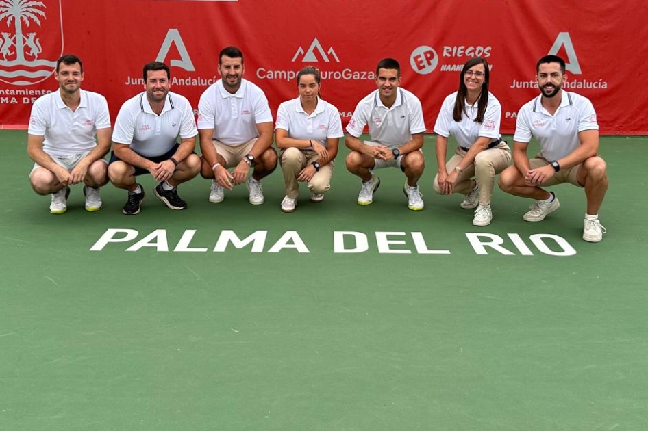 Equipo arbitral en el ITF femenino de Palma del Ro