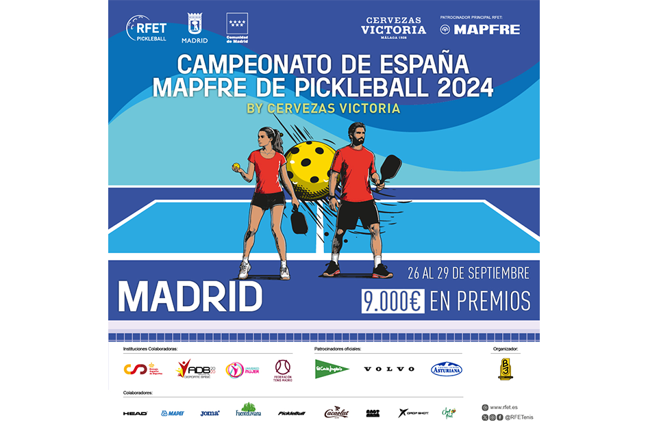  Madrid acoger el espectacular estreno del Campeonato de Espaa MAPFRE de Pickleball by Cervezas Victoria