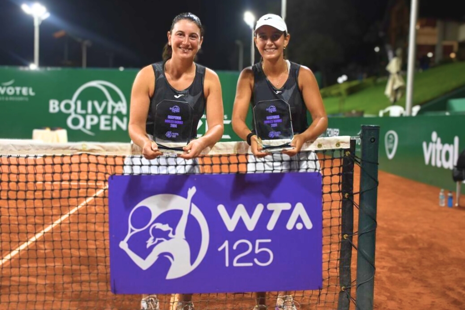 Leyre Romero alcanza sus primeros cuartos de final WTA 125 en Bolivia donde gana el ttulo de dobles