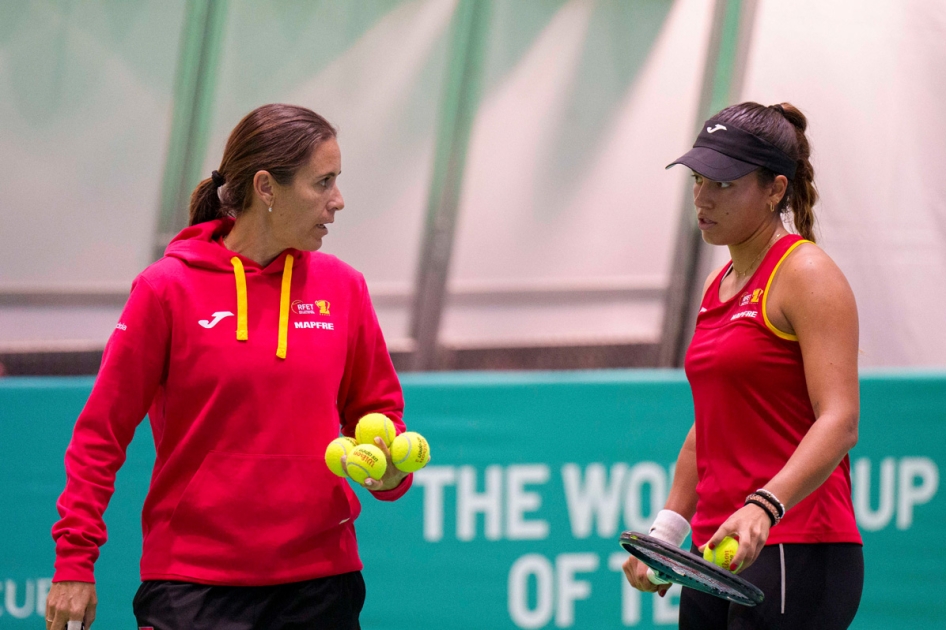 La Seleccin Espaola MAPFRE de Tenis vuelve al trabajo con vistas a su debut en BJKC el viernes