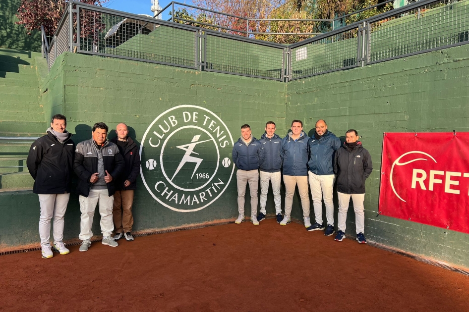 Equipo arbitral en el ITF masculino del CT Chamartn