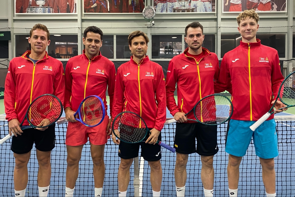 La Seleccin Espaola MAPFRE de Tenis ya prepara la Copa Davis en Suiza