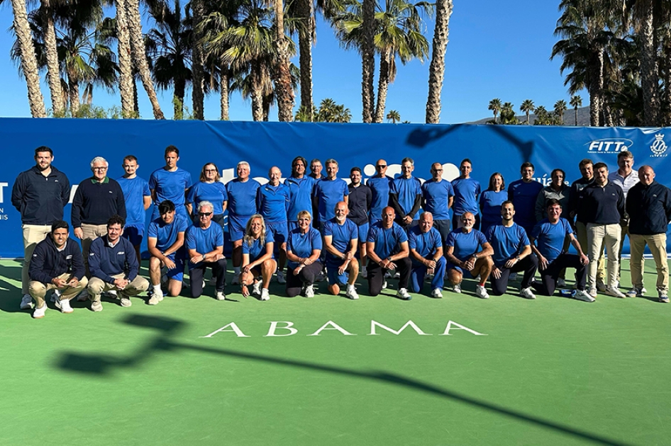 Equipo arbitral en los ATP Challenger de Tenerife