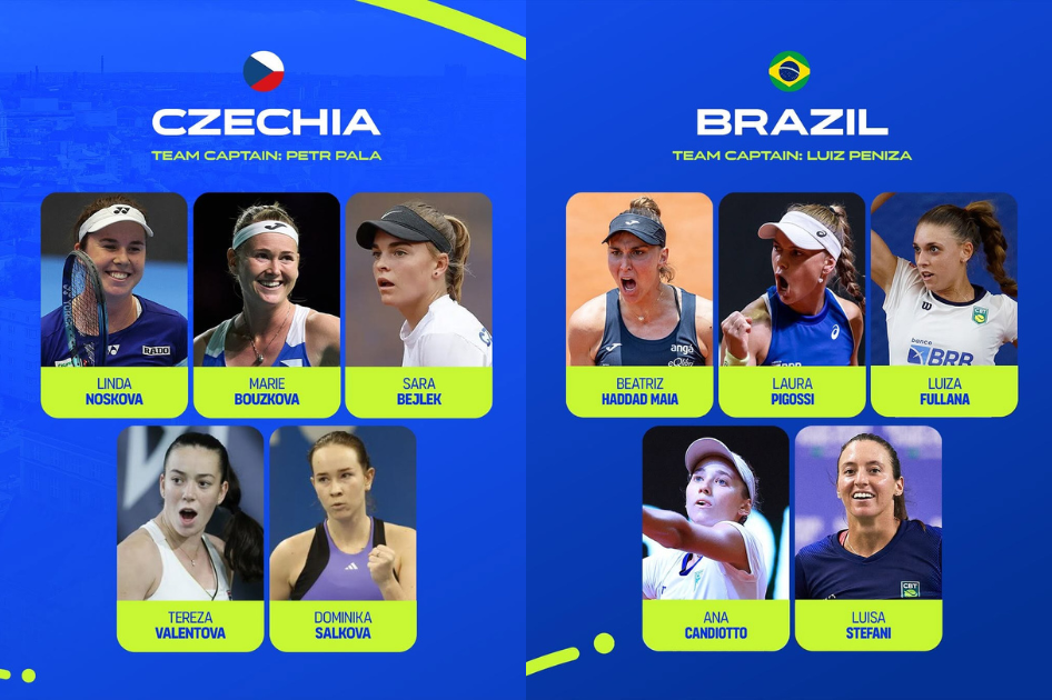 Una Chequia sin sus primeras raquetas y lista titular de Brasil en los equipos confirmados para la Billie Jean King Cup de Ostrava