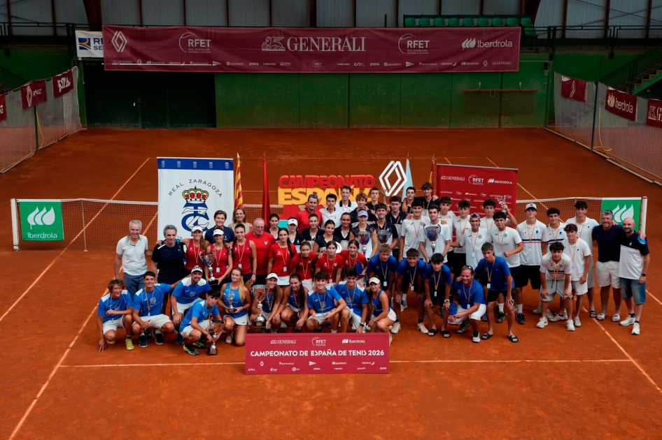 Club de Tenis Chamartín y Club Atlético Montemar se estrenan en el Campeonato de España Júnior en Zaragoza