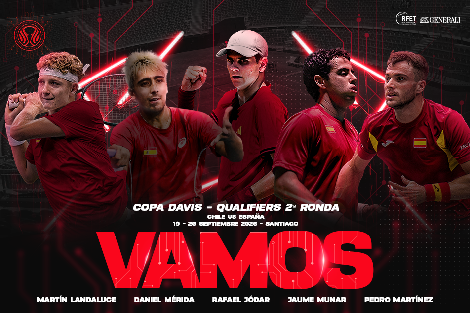 Jódar y Mérida lideran la nueva Selección Española Generali de Tenis en Chile con Munar, Landaluce y Martínez