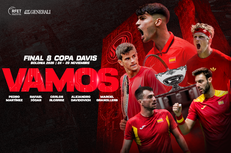 Alcaraz, Jódar, Davidovich, Martínez y Granollers buscarán la séptima Copa Davis en la Final 8 de Bolonia