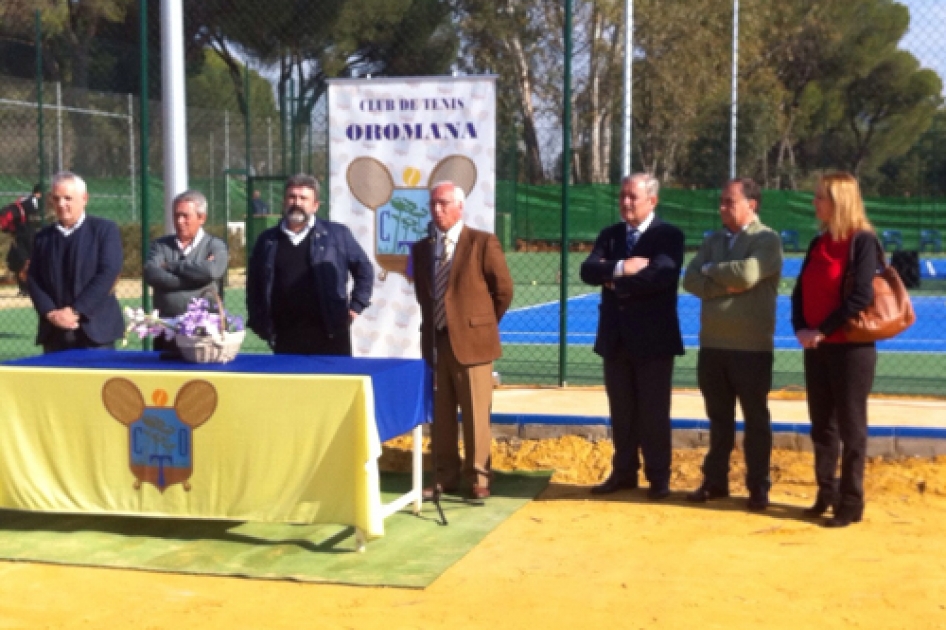 Jos Luis Escauela, en la inauguracin de las nuevas pistas del CT Oromana