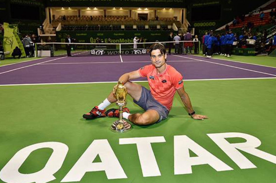 David Ferrer logra el primer ttulo espaol del ao en Doha donde Nadal gana en dobles