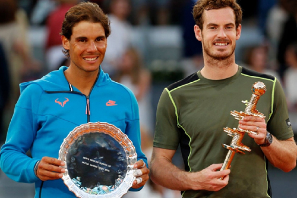 Rafael Nadal se ve superado por Andy Murray en la final del Masters 1000 de Madrid