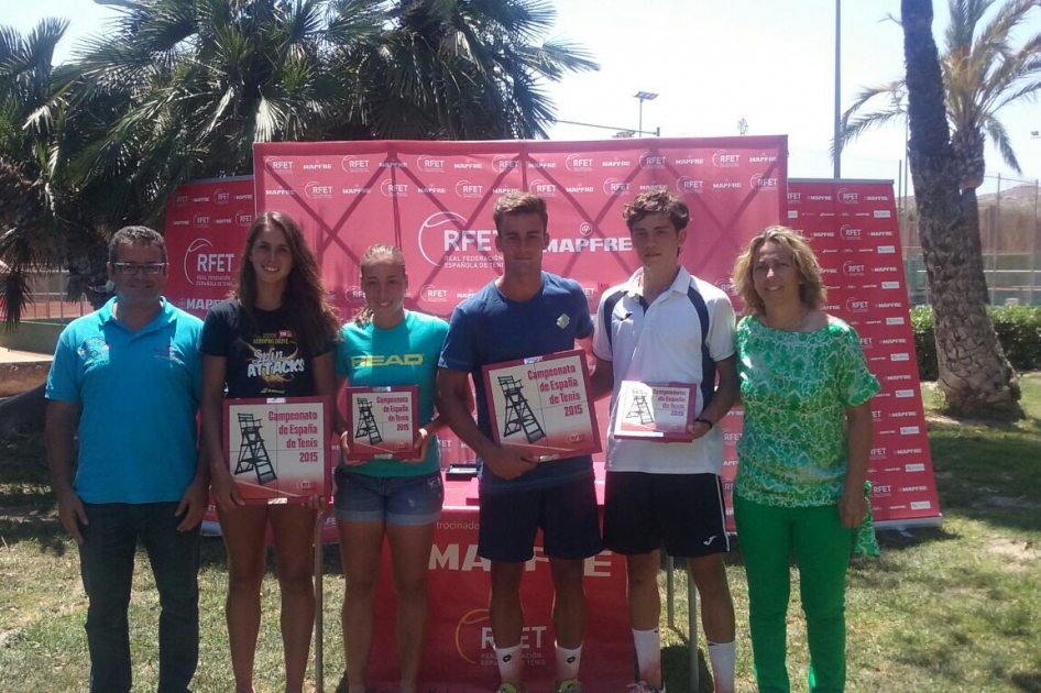 Eva Guerrero y Andrs Fernndez, Campeones de Espaa Cadetes