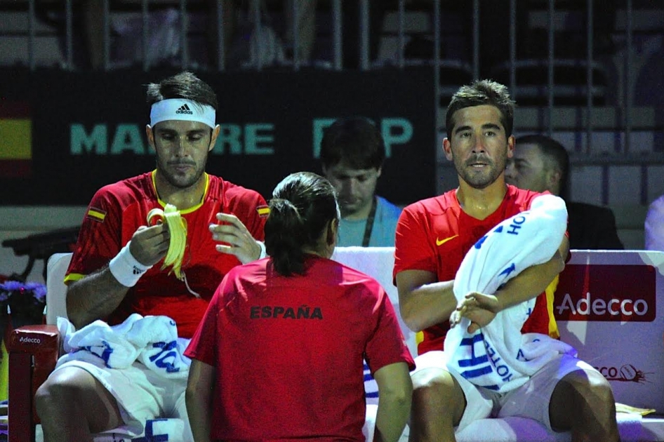 Marc Lpez y David Marrero ceden el punto de dobles de Copa Davis ante Rusia en cinco sets