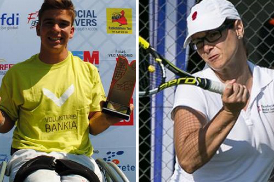 Martn De la Puente y Lola Ochoa se imponen en el primer internacional de tenis silla de Rivas