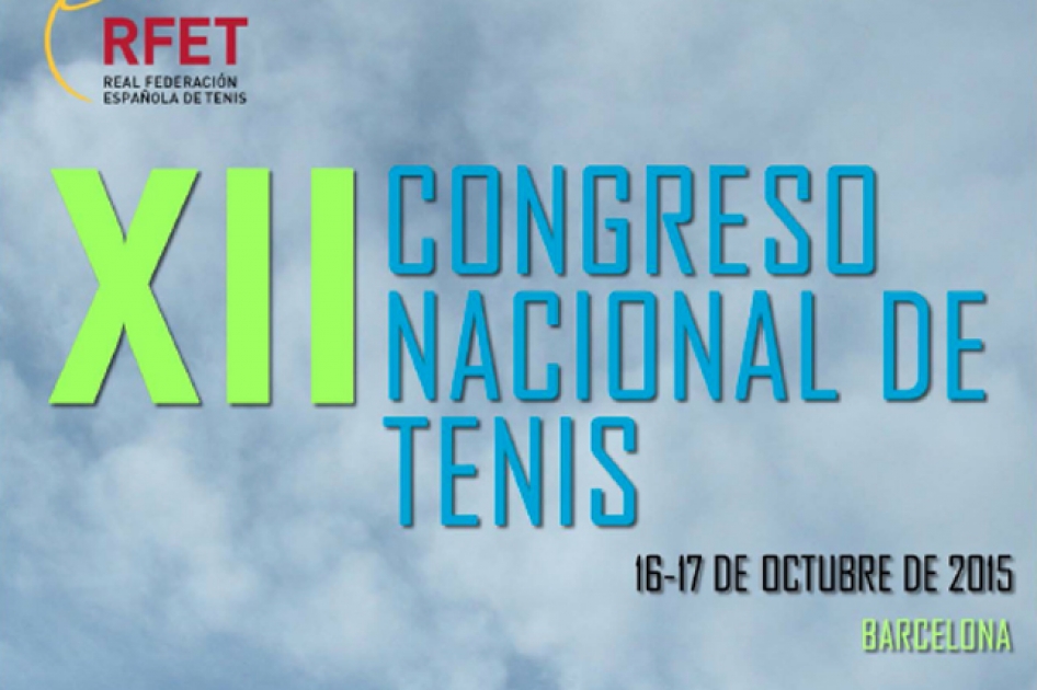 Cartel de lujo en el Congreso Nacional de Tenis RFET en Barcelona este mes de octubre