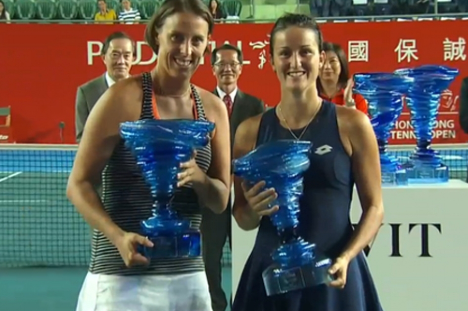 Lara Arruabarrena alcanza la final de dobles en Hong Kong junto a la eslovena Andreja Klepac