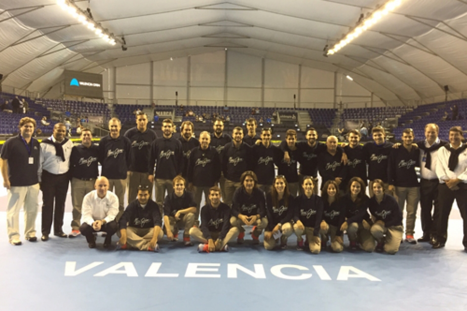 Equipo arbitral del Valencia Open