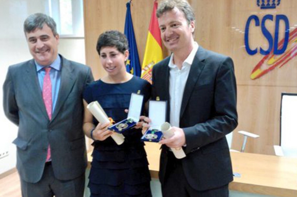 Carla Surez y Xavier Bud reciben la Medalla de Bronce de la Real Orden del Mrito Deportivo