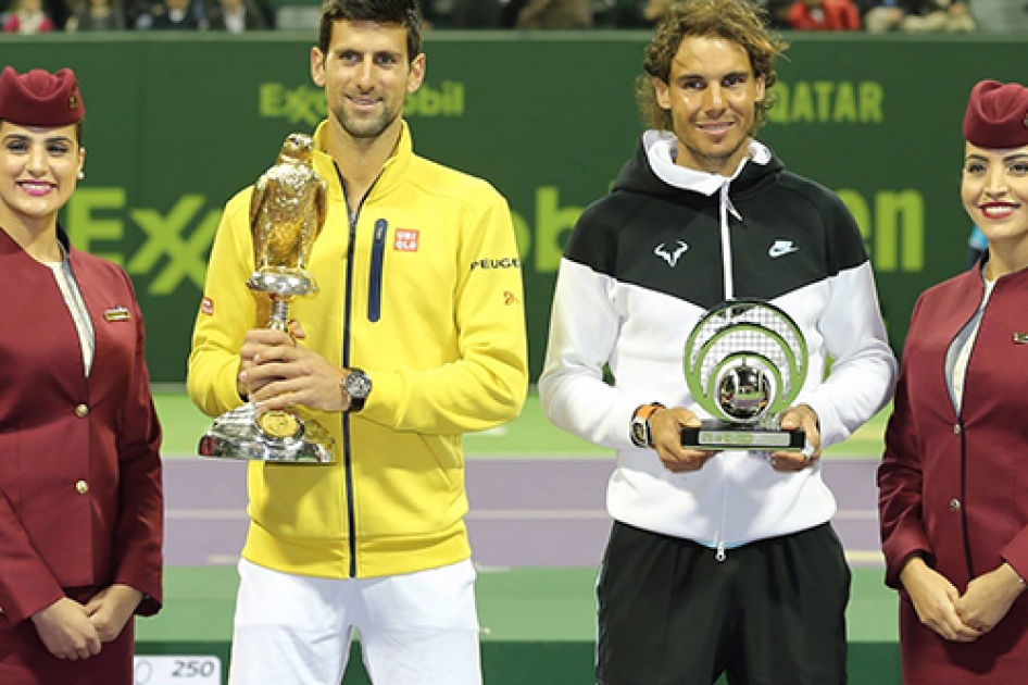 Rafael Nadal cede la primera final del ao en Doha ante Novak Djokovic