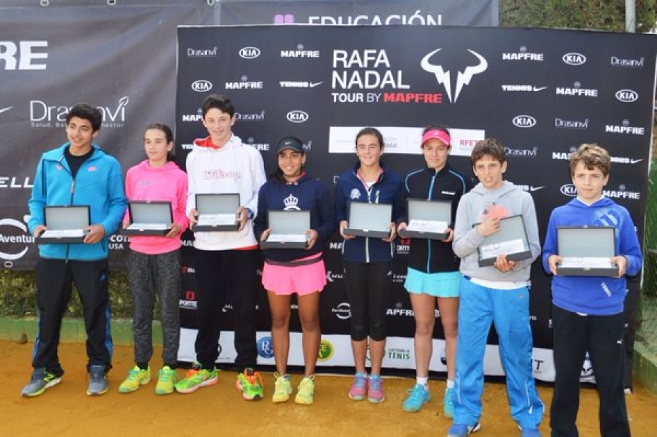 Diego Barreto, Silvia Vargas, Alejandro Pinilla y Emma Snchez ganan el segundo Rafa Nadal Tour by Mapfre en Sevilla