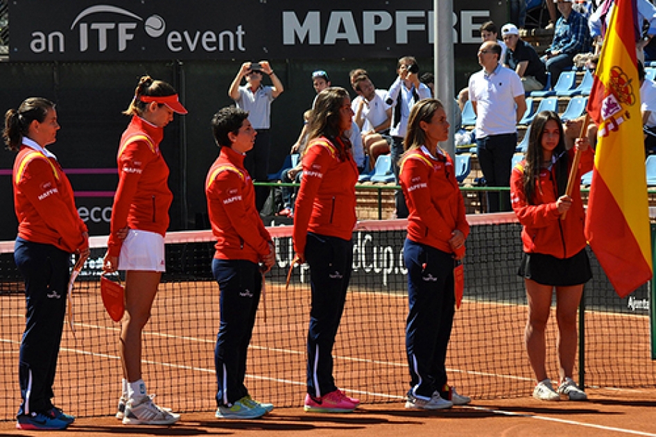 Garbie Muguruza y Carla Surez adelantan a Espaa 2-0 sobre Italia en la Fed Cup de Lleida