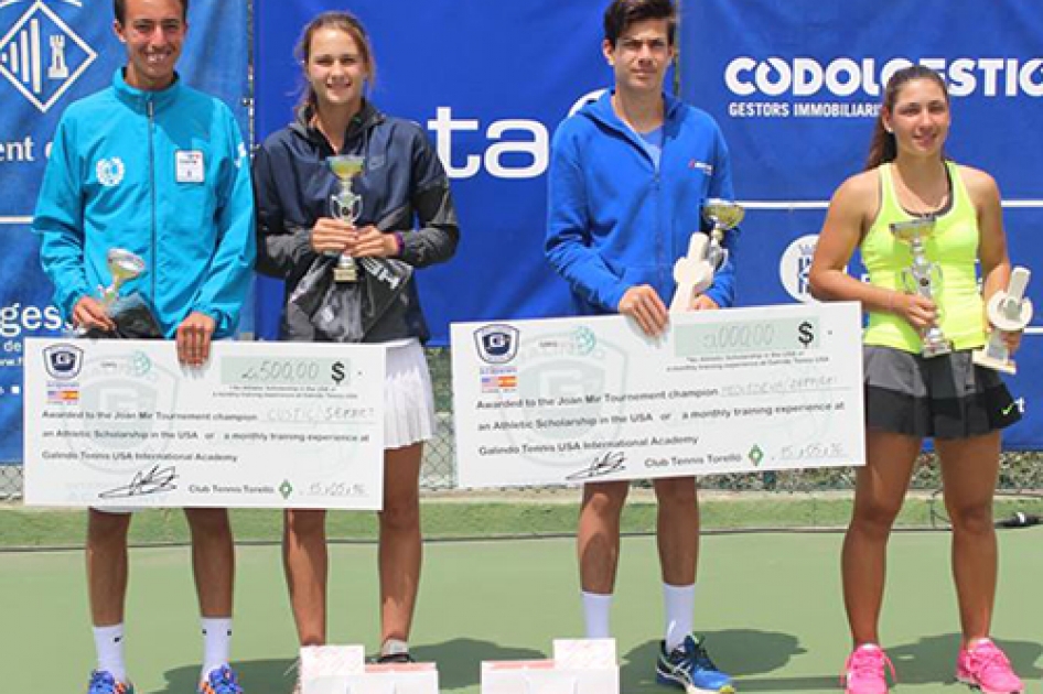 Finales de Alejandro Serret y Marta Custic en el internacional Sub16 de Torell