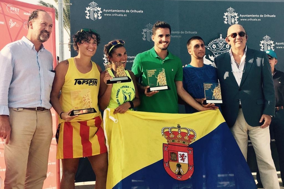 Antomi Ramos-Saulo Tejada y Grimanesa Santana-Gemma Egea, Campeones de Espaa de Tenis Playa en Orihuela