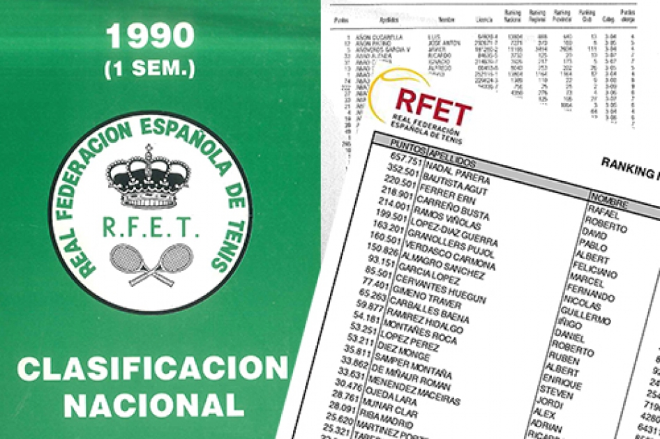 La RFET lanza un nuevo Ranking Nacional mensual