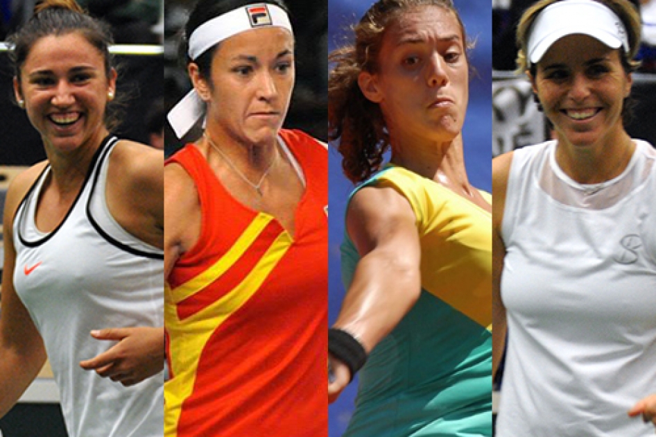 Sara Sorribes, Silvia Soler, Olga Sez y M Jos Martnez jugarn el play-off de Fed Cup en Francia