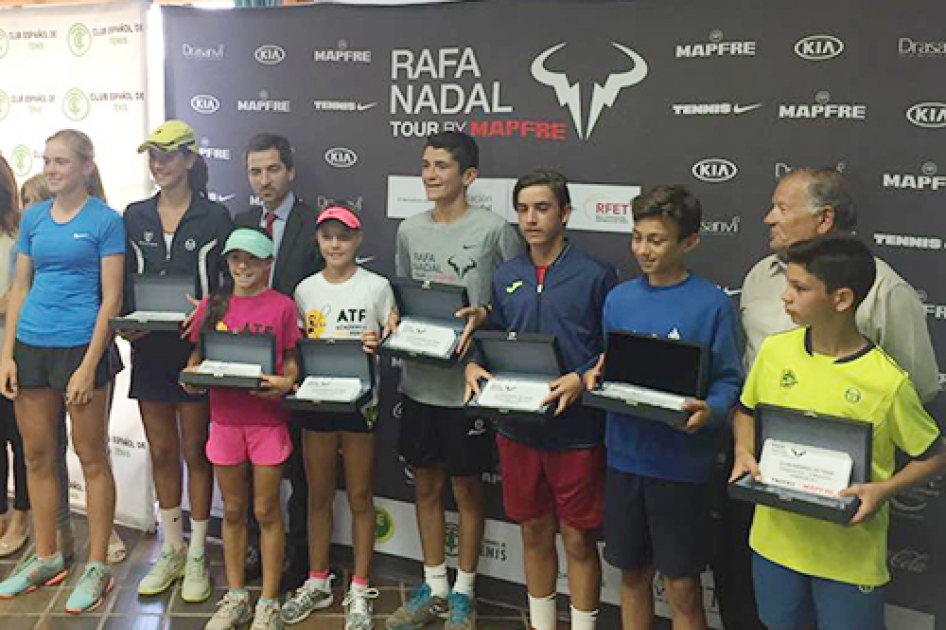 Gerard Planelles, Andrea Burguete, Pepe Len y Naroa Aranzbal ganan el Rafa Nadal Tour by MAPFRE de Valencia