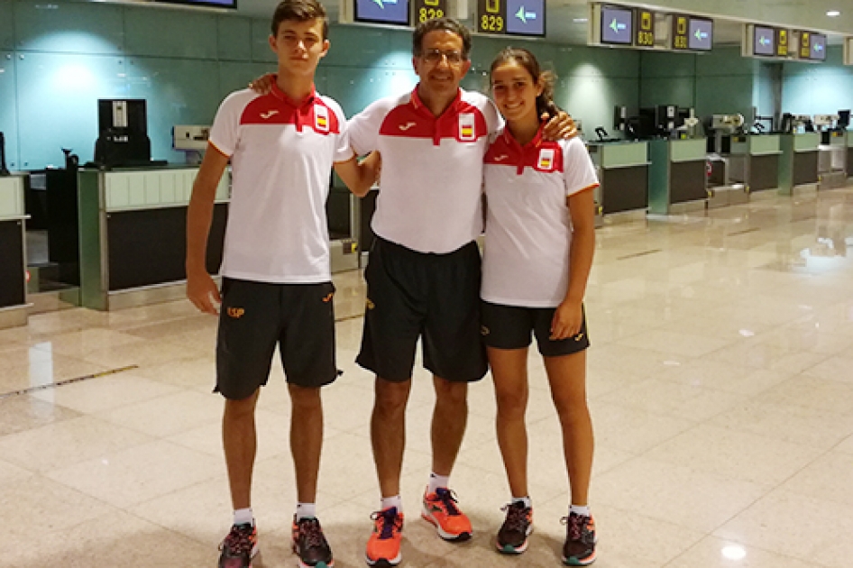 Mario Gonzlez y Leyre Romero abren el Festival Olmpico de la Juventud Europea en Hungra