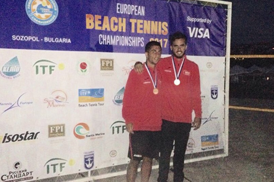 Ramos y Tejada se cuelgan la medalla de bronce en el Europeo de Tenis Playa en Bulgaria