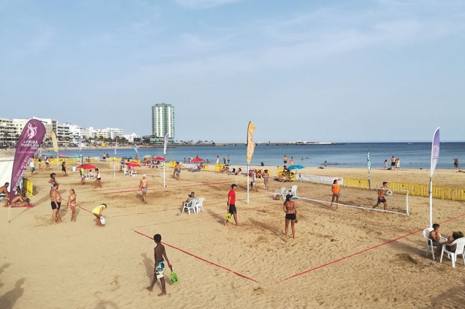 Ganadores de los torneos internacionales de tenis playa de Lanzarote y Las Palmas