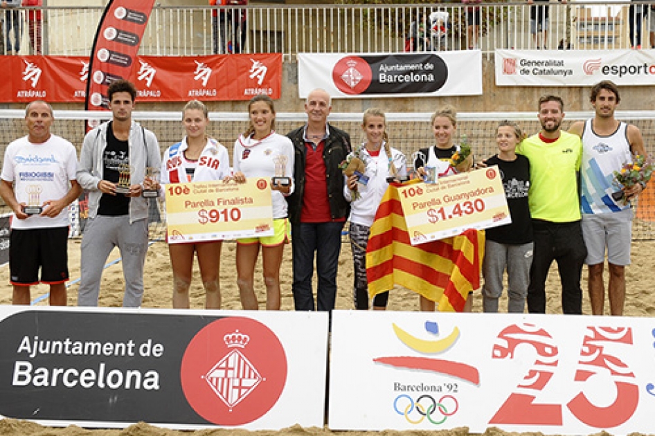 Protagonismo italiano y francs en el trofeo internacional de tenis playa Ciutat de Barcelona