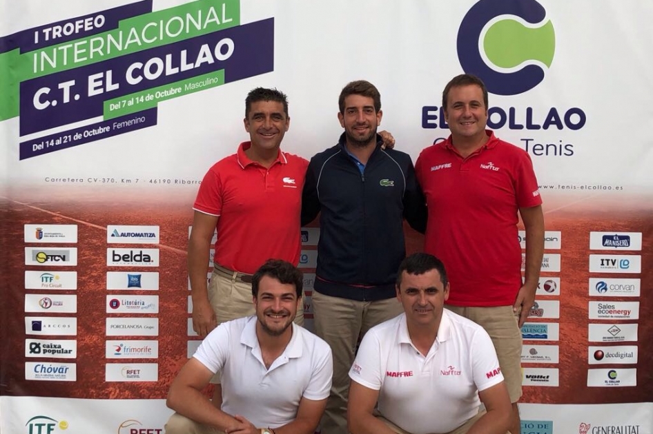 Equipo arbitral del ltimo Futures masculino en Riba-Roja de Tria