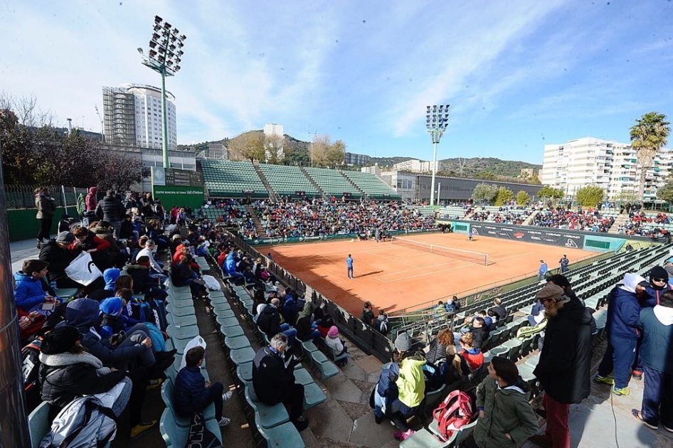 Gran participacin en la Superjornada del Tennis Catal en la pista olmpica de Barcelona 