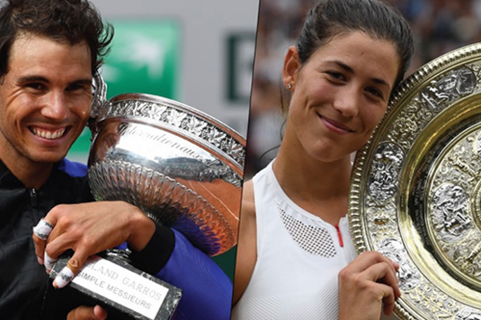 Rafael Nadal Y Garbiñe Muguruza Son Elegidos Campeones Del Mundo De 2017