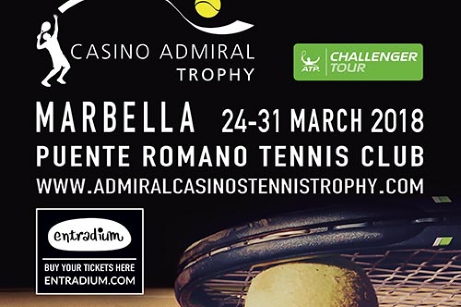 El ATP Challenger Casino Admiral Trophy de Marbella citar a grandes promesas del tenis mundial