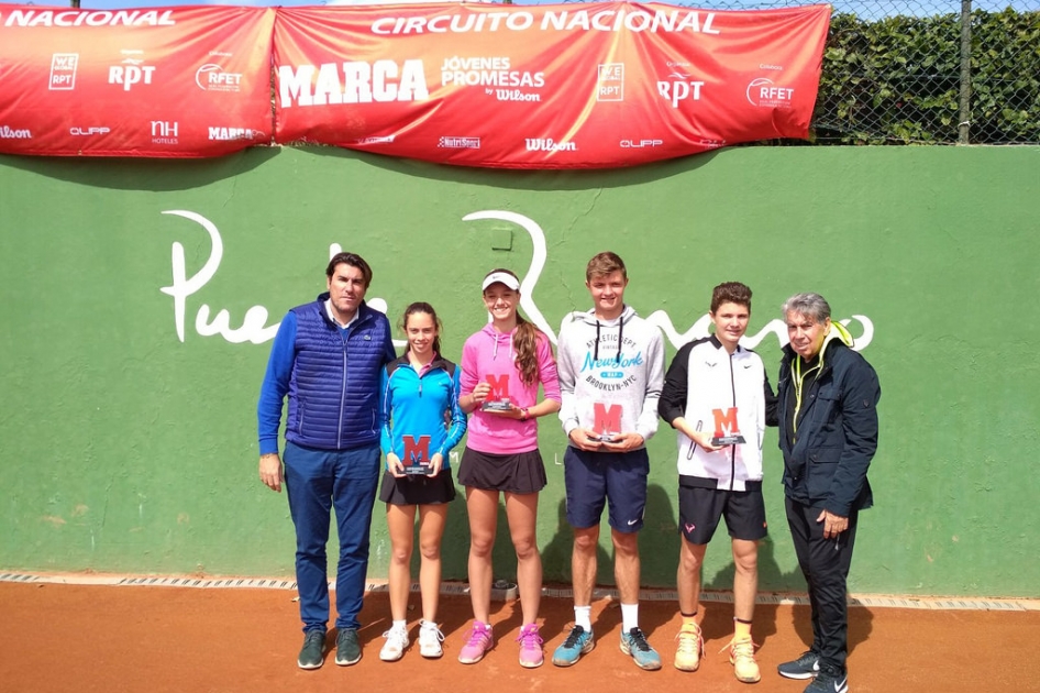 Sven Moser y M Teresa Fras se llevan el tercer torneo Marca Jvenes Promesas en Marbella