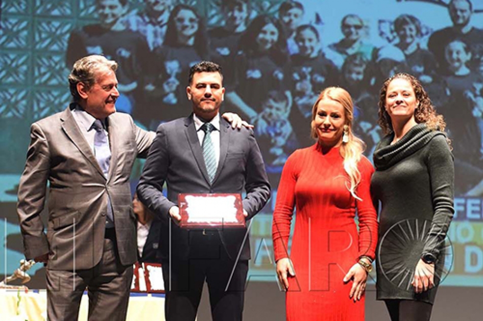 La Federacin de Tenis de Ceuta, premiada en la Gala Anual del Deporte 2018 de la Ciudad Autnoma