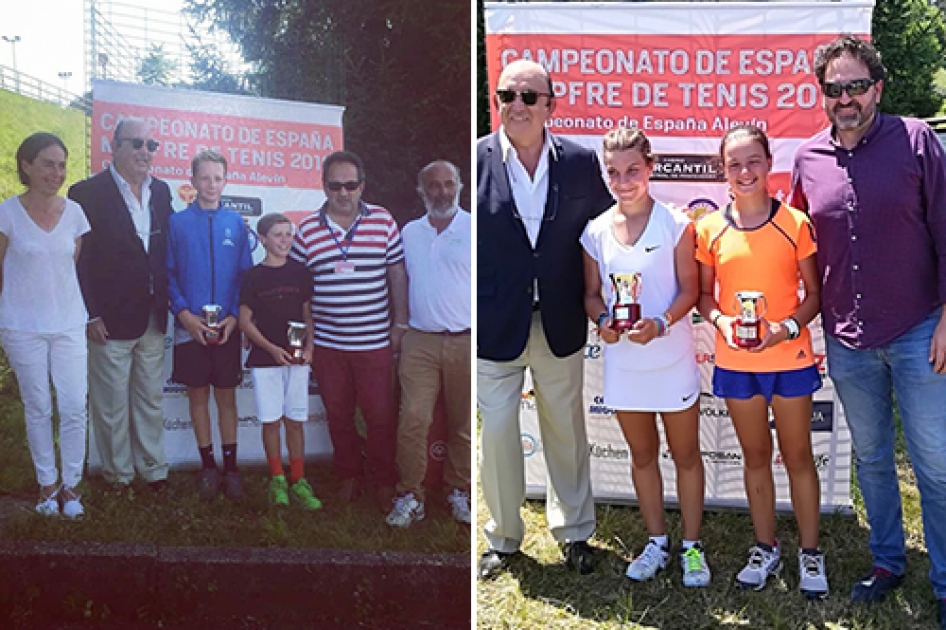 Marta Soriano y Roger Pascual se proclaman Campeones de Espaa Alevn 2018 en Pontevedra